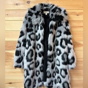 Faux fur Michael Kors oversized jacket